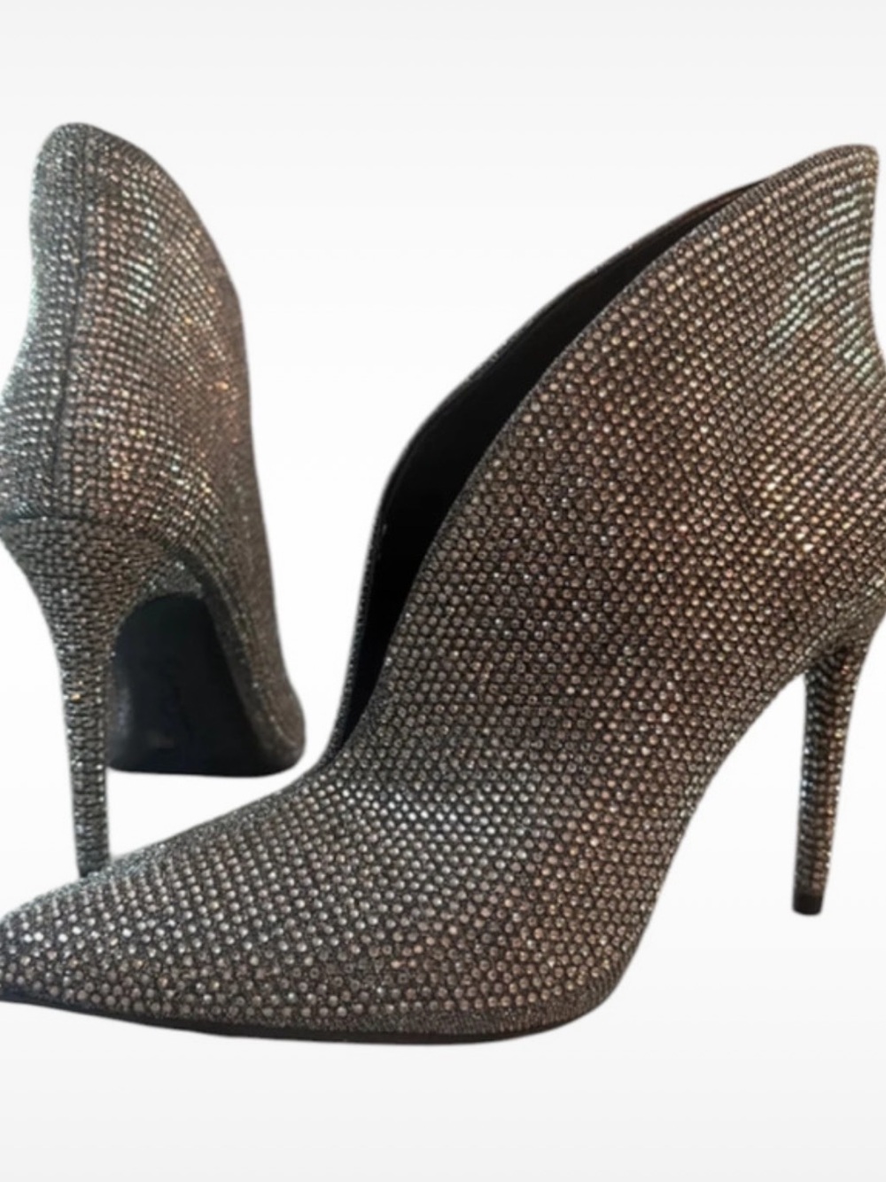 JESSICA SIMPSON♦️GLITTER GABOR RHINESTONES BOOT - Picture 2 of 14